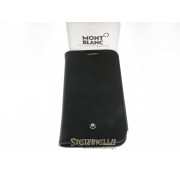 MONTBLANC Soft Grain porta telefono verticale pelle nera referenza 111237 new